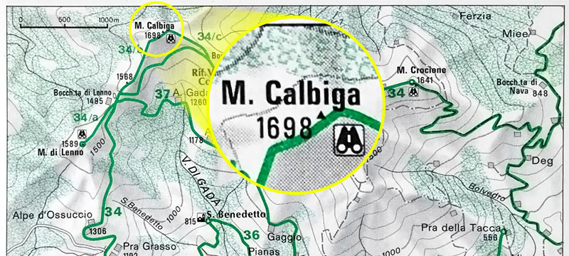 GAL - Cartina del Monte Calbiga